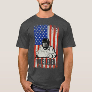 Welding American Flag Welder1 T-Shirt