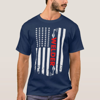 Welding American Welder Flag (3) T-Shirt