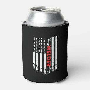 Welding - American Welder Flag Can Cooler