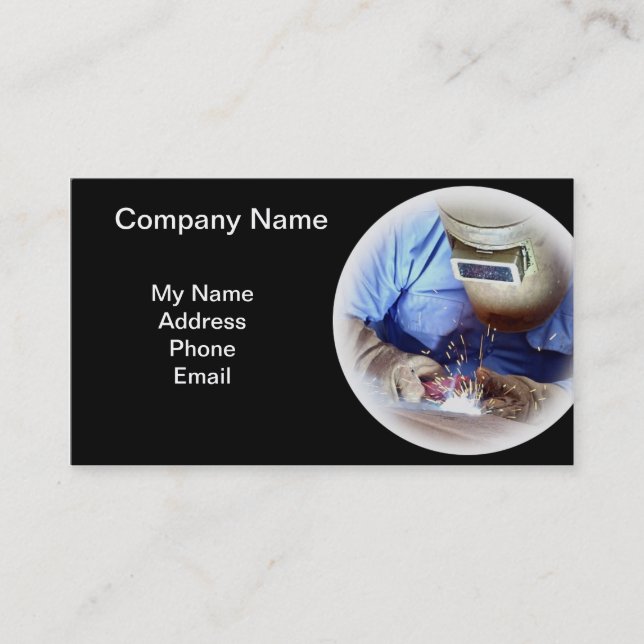 Welding and Metal Works Business Card (Front)