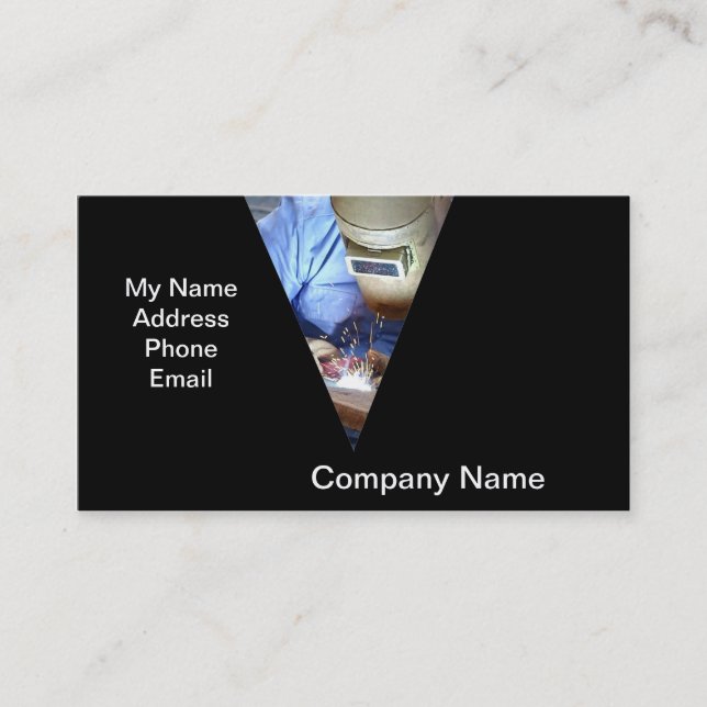 Welding and Metal Works Business Card (Front)
