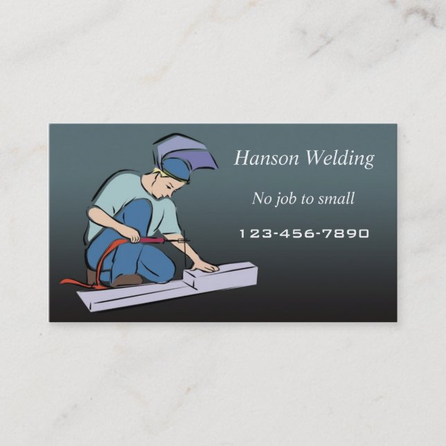Welding business card (Front)