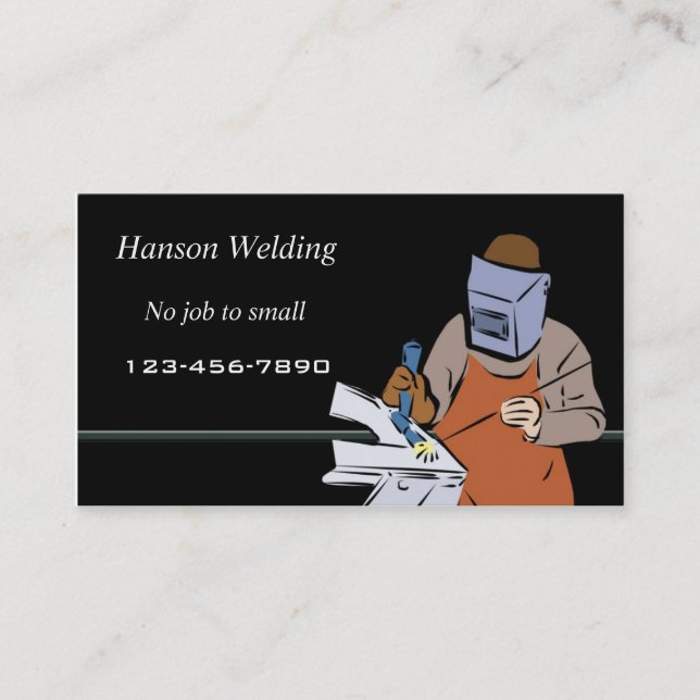 Welding business card (Front)