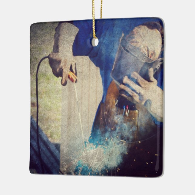 Welding Ceramic Ornament (Left)