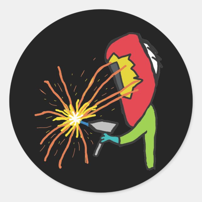 Welding Classic Round Sticker (Front)