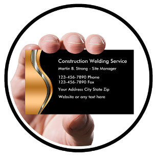 Welding Construction Business Cards