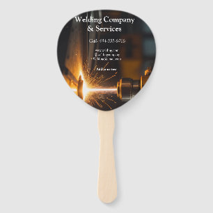 Welding contract construction add name contact no hand fan