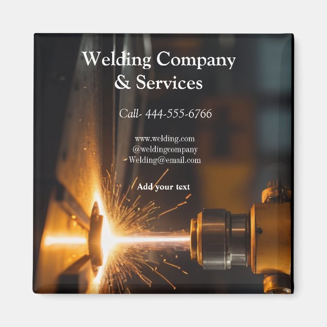 Welding contract construction add name contact no magnet (Front)