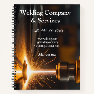 Welding contract construction add name contact no notebook