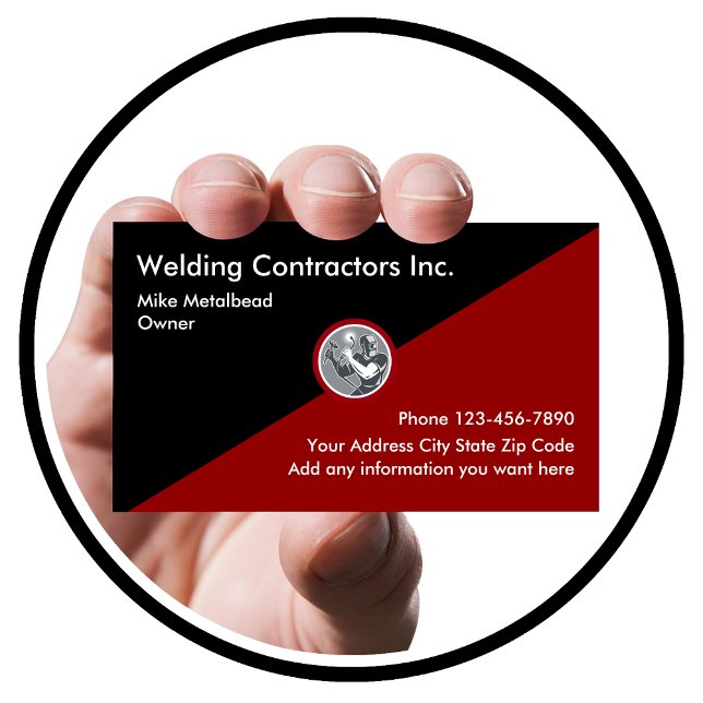 Welding Contractors Businesscards Business Card (Creator Uploaded)