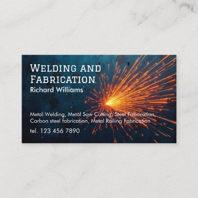 Welding Fabrication Business Card (Front)