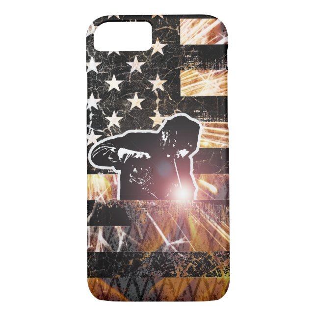 Welding Flag Sparks and Flames Case-Mate iPhone Case (Back)