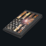 Welding Flag Sparks and Flames Trifold Wallet<br><div class="desc">Welding Flag Sparks and Flames</div>