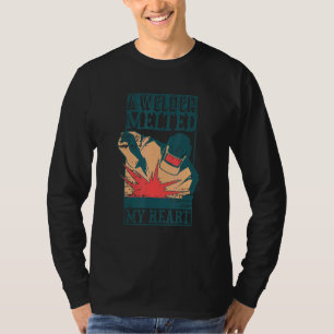 Welding Helmet Saying  Welder Melted My Heart Weld T-Shirt