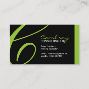 Welding Inspector Business Card