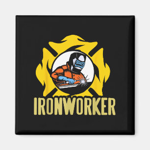 Welding Ironworker Torch Flame Metal Skill Work Magnet