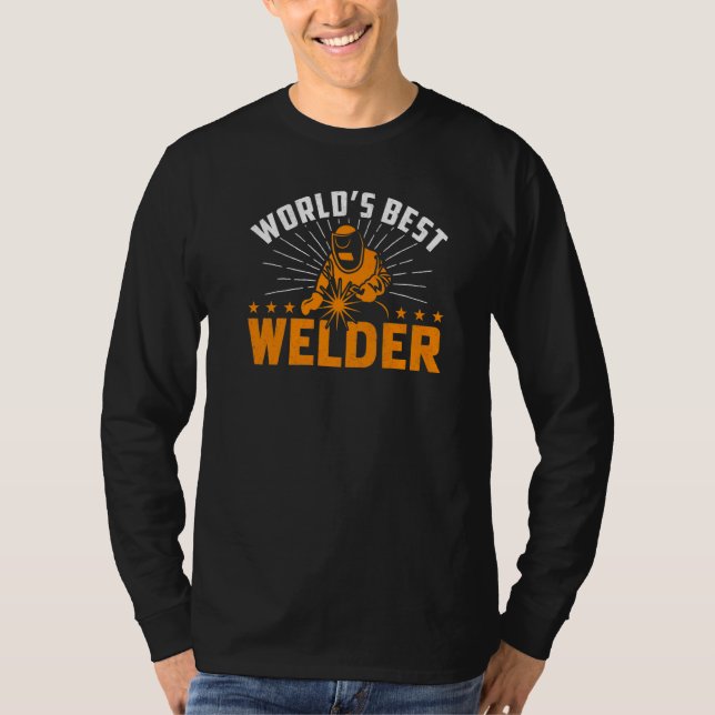 Welding Machine, Welding Seams Spark T-Shirt (Front)