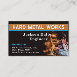 Welding Metal Fabrication Welder QR Code Business Card
