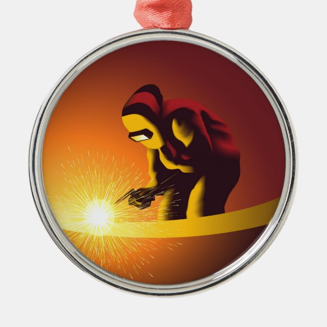 Welding  metal tree decoration (Front)