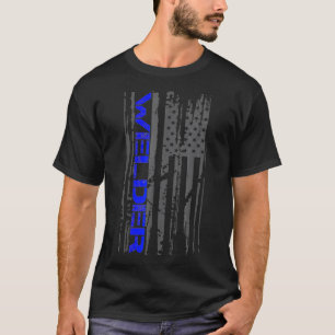 Welding Patriotic American Flag Iron Worker Welder T-Shirt