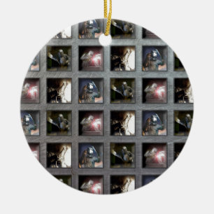 Welding Pattern Ceramic Tree Decoration
