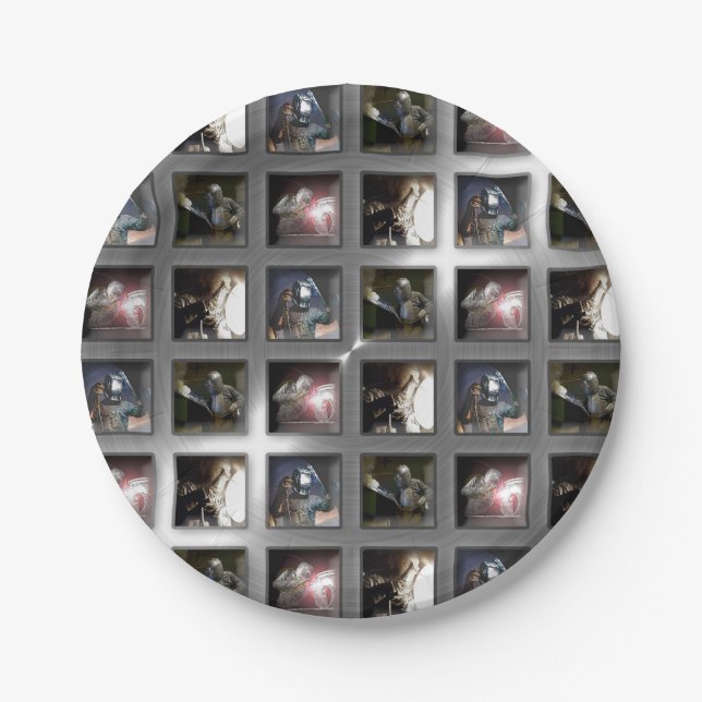 Welding Pattern Paper Plate (Front)