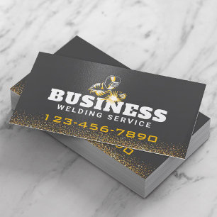 Welding Service Metal Fabrication Pro Welder Business Card