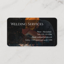 Welding Services Business card editable