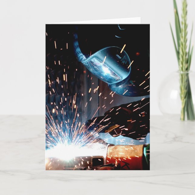 Welding Sparks Card (Front)