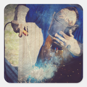 Welding Square Sticker