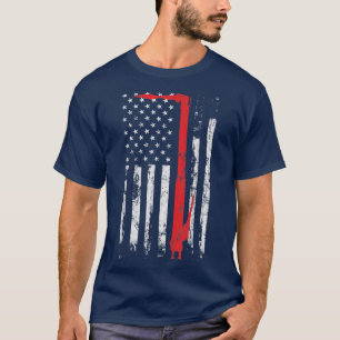 Welding Vintage Patriotic USA American Flag Welder T-Shirt