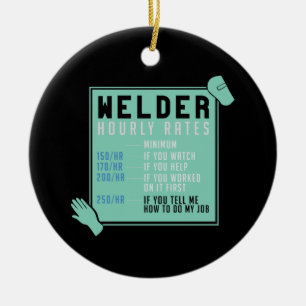 Welding - Welder Hourly Rates Ceramic Tree Decoration