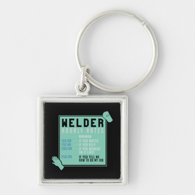 Welding - Welder Hourly Rates Key Ring (Front)