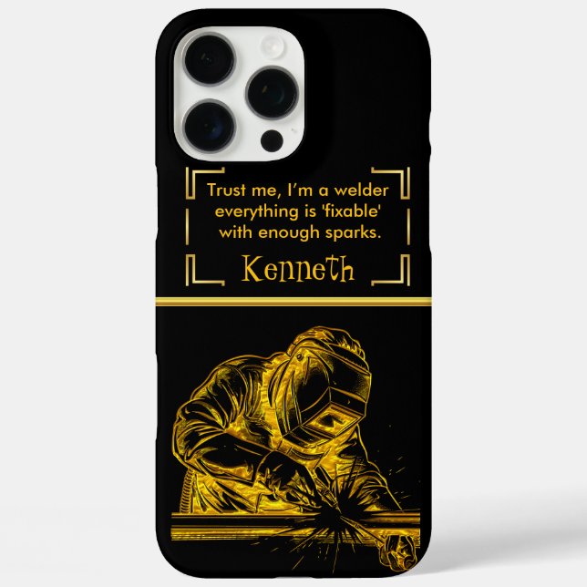 Welding with Brilliance Case-Mate iPhone Case (Back)