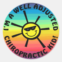Well Adjusted Chiro Kid Stickers