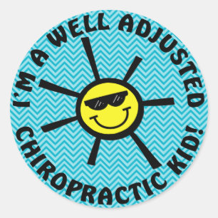 Well Adjusted Chiropractic Kid Stickers