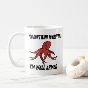 Well Armed Octopus Animal Pun Mug
