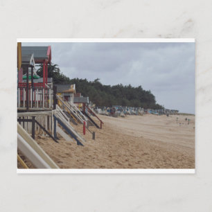 Well beach huts postcard