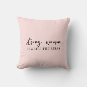 Well Behaved Women Don’t Make History Pink Cushion