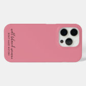 Well Behaved Women Don't Make History Pink Case-Mate iPhone Case (Back (Horizontal))