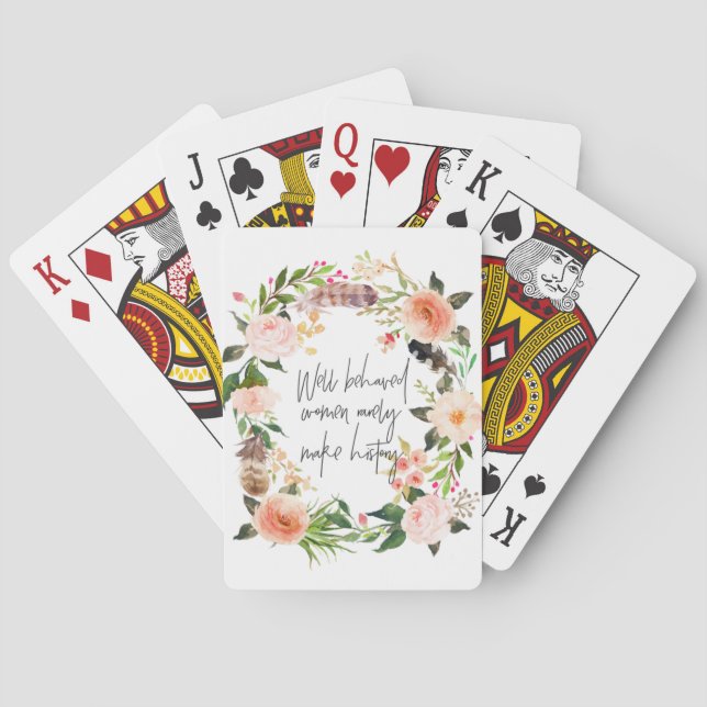 Well Behaved Women Playing Cards (Back)
