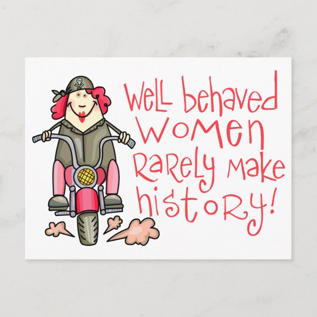 Well Behaved Women Postcard (Front)