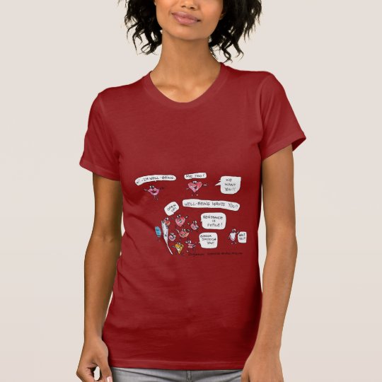 Well Being Wants You Cartoon Heart Lips T Shirt