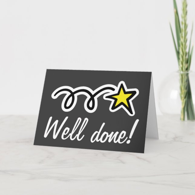 Well done! Employee appreciation card (Front)