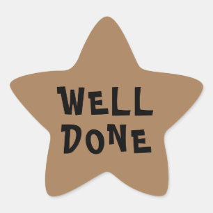 Well Done Personalised Teacher Gold Star Star Stic Star Sticker