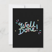 Well Done Rainbow Encouragement 3D