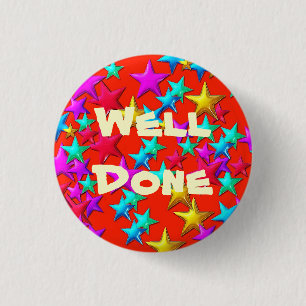 Well Done Red Star Button