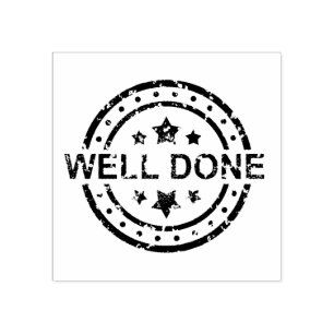 Well Done Rubber Stamp
