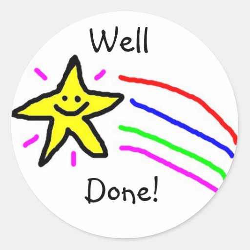 Well Done Star Stickers | Zazzle
