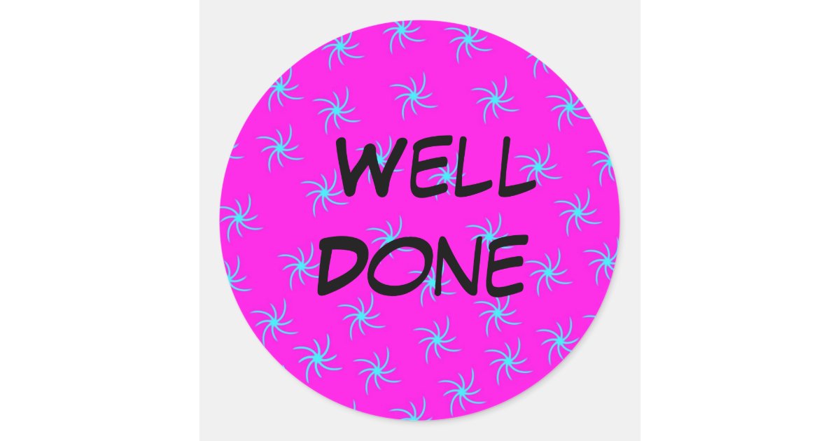 Well done Stickers | Zazzle.co.uk